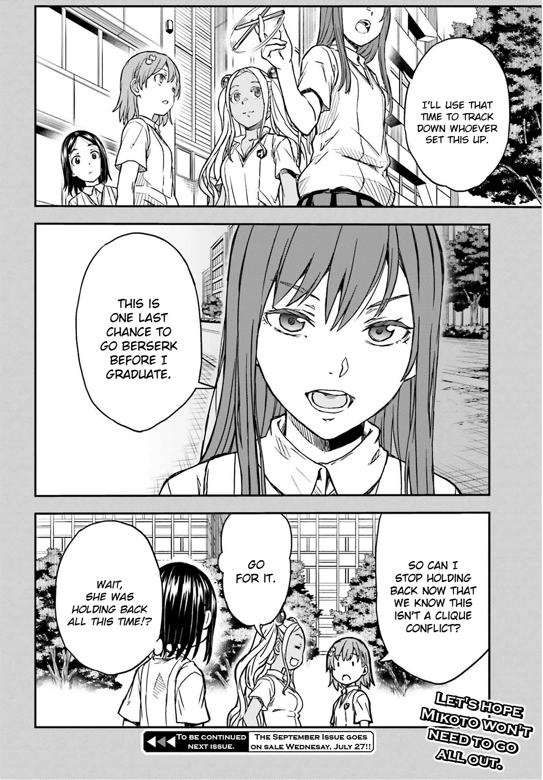 To Aru Kagaku no Railgun Chapter 140.2 page 20 - Chapter 140.2: Conversation