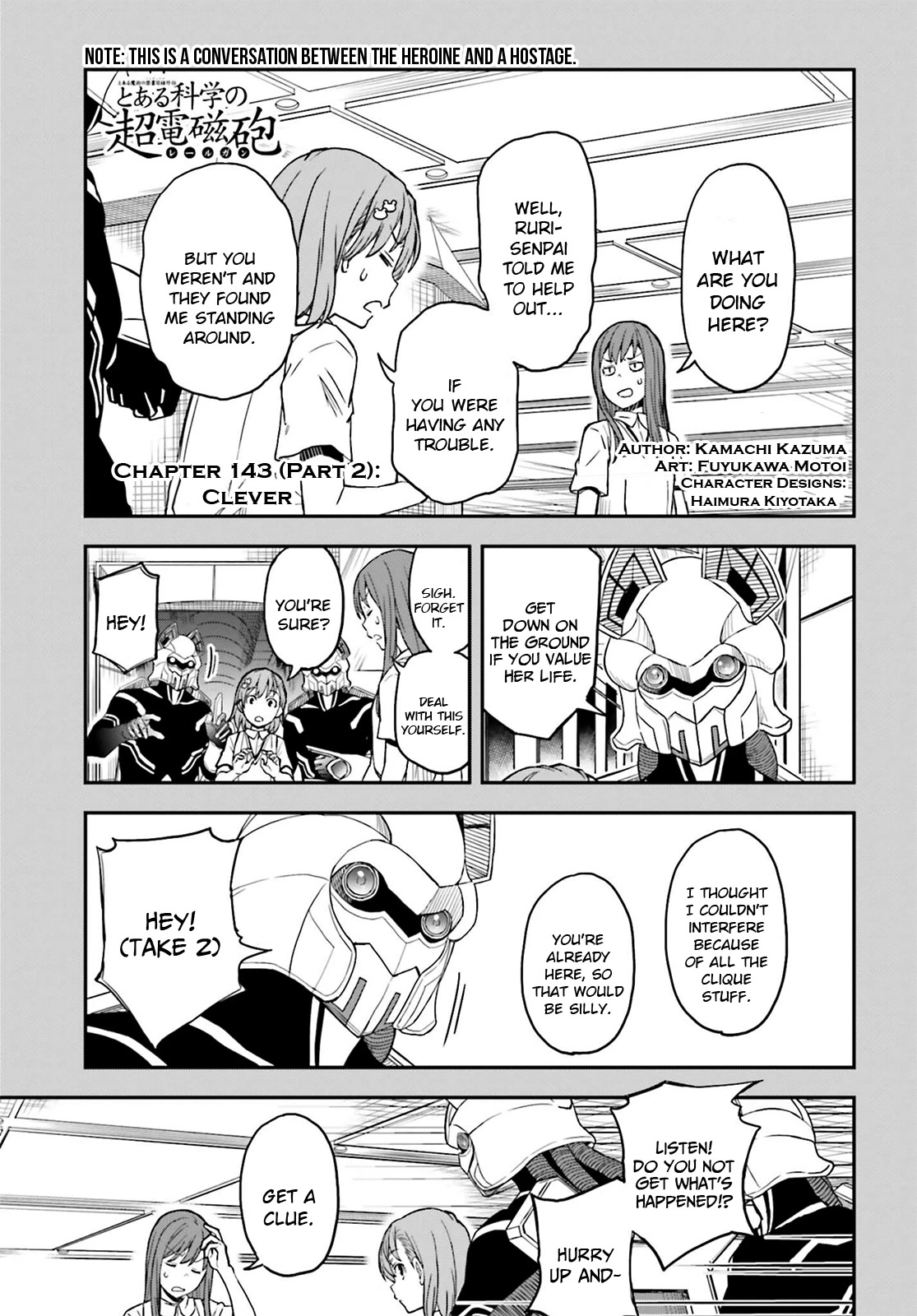 To Aru Kagaku no Railgun Chapter 143.2 page 1 - Chapter 143.2: Clever