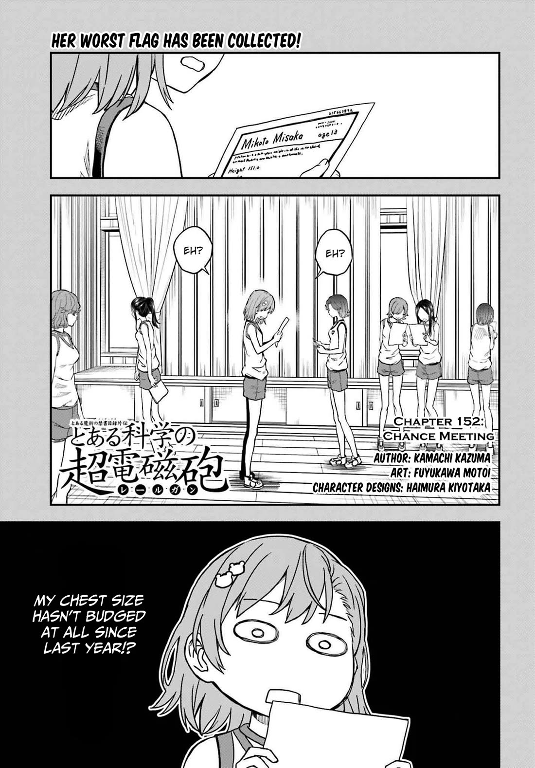 To Aru Kagaku no Railgun Chapter 152 page 1 - Chapter 152: Chance Meeting