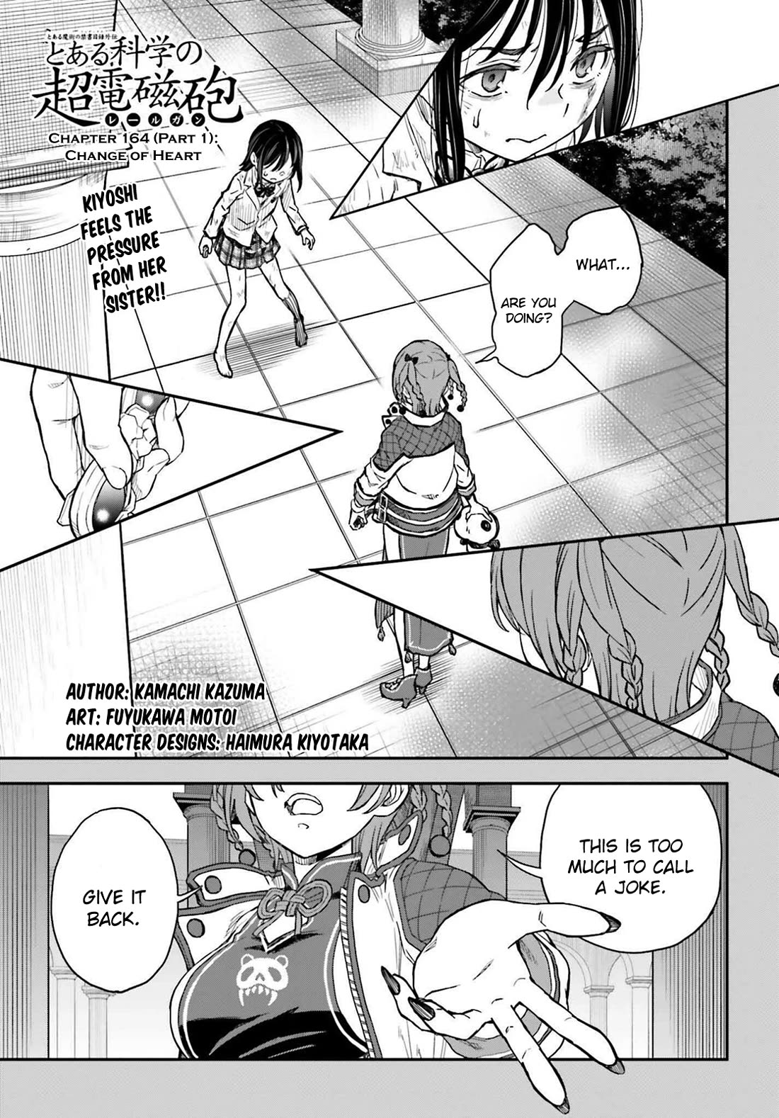To Aru Kagaku no Railgun Chapter 164.1 page 1 - Chapter 164.1: Change of Heart