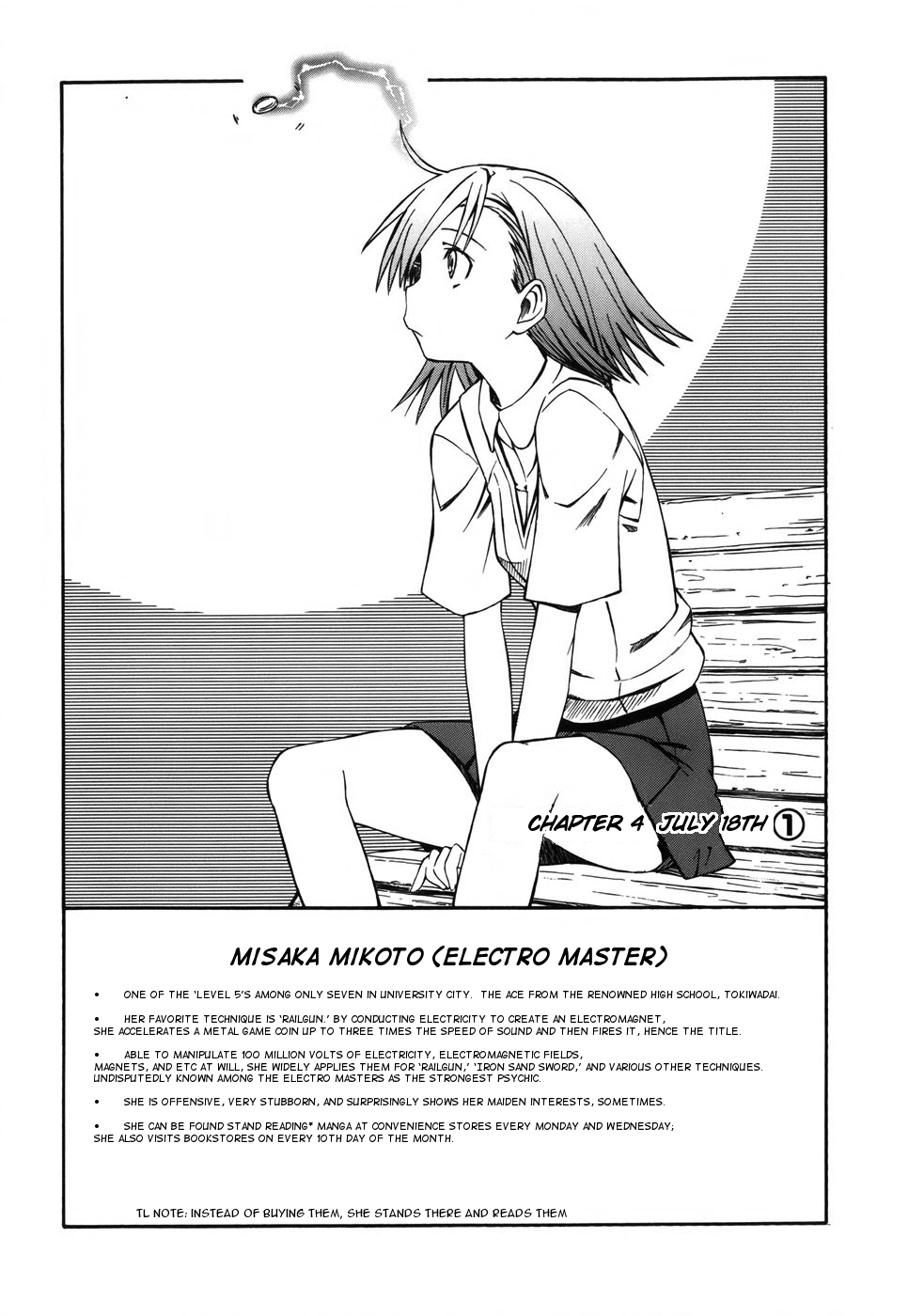 To Aru Kagaku no Railgun Chapter 4 page 1 - Chapter 4: July 18th, Part 1