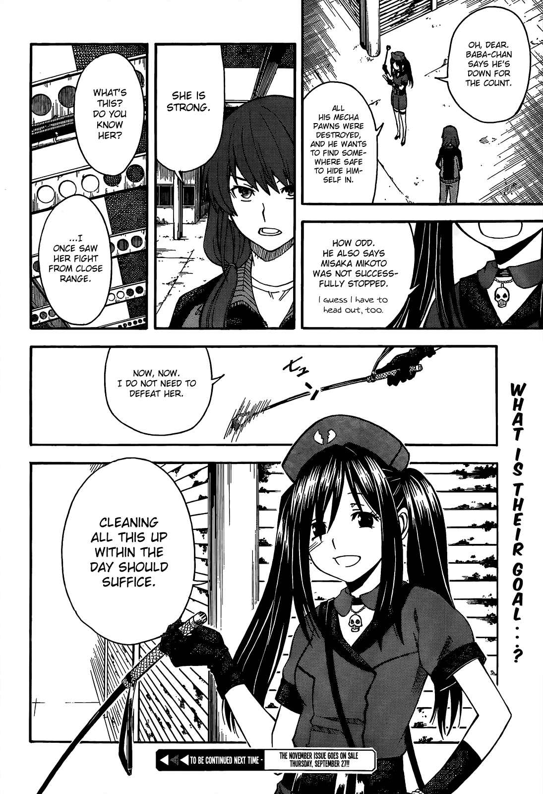 To Aru Kagaku no Railgun Chapter 52 page 34 - Chapter 52: Dark Side