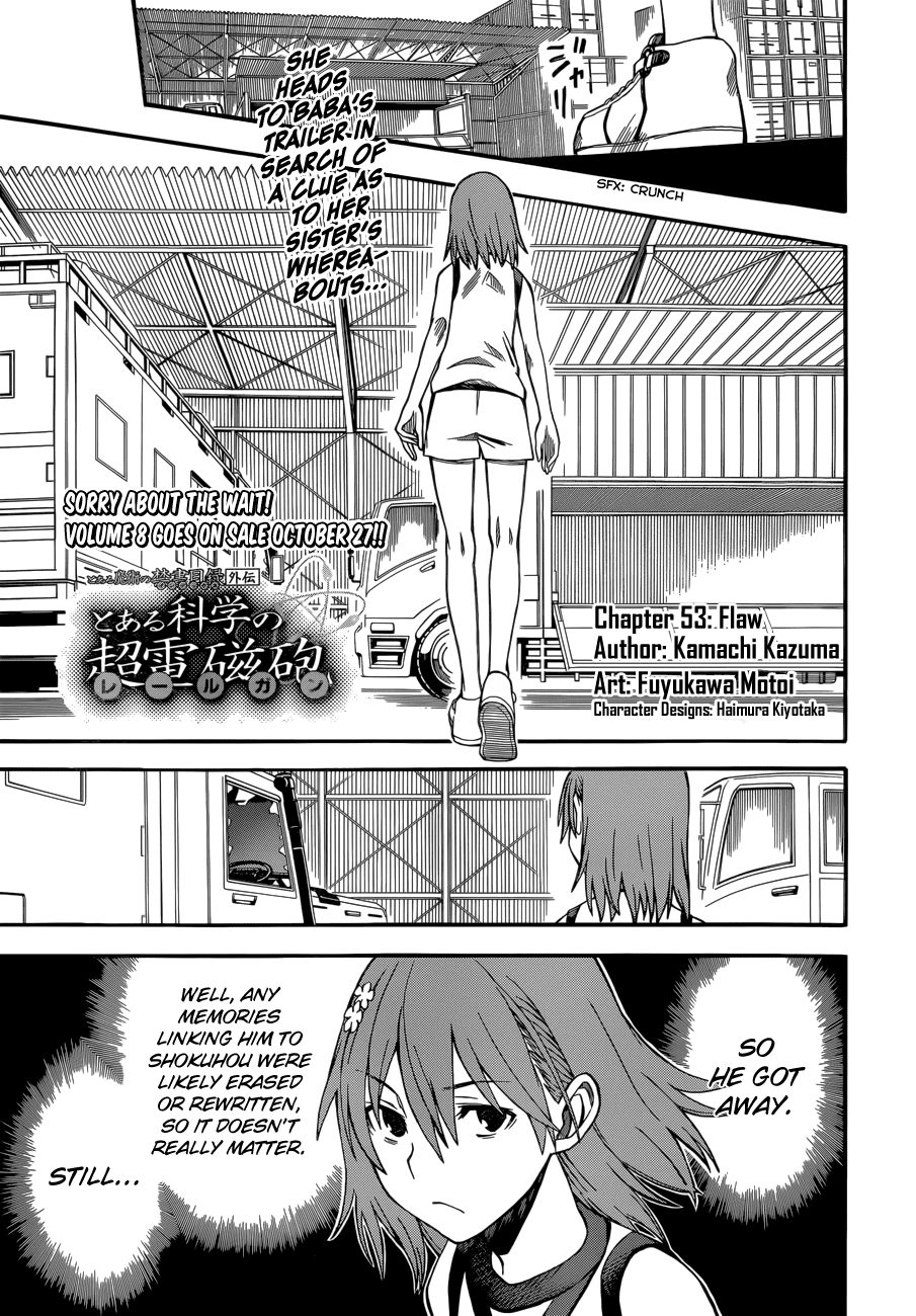 To Aru Kagaku no Railgun Chapter 53 page 1 - Chapter 53: Flaw