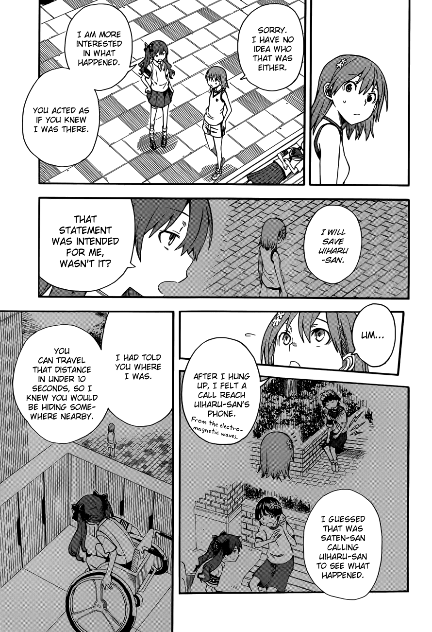 To Aru Kagaku no Railgun Chapter 54 page 22 - Chapter 54: Cooperation