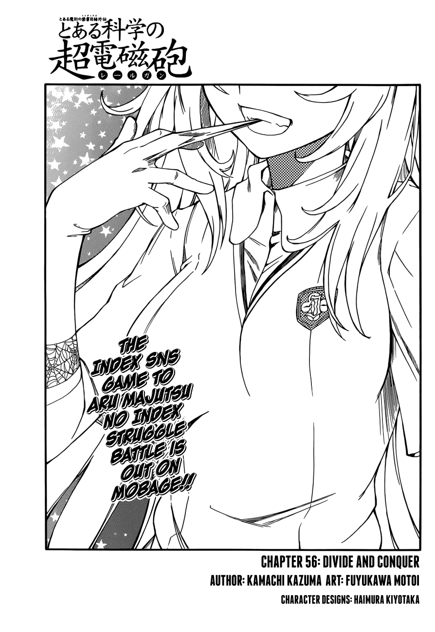 To Aru Kagaku no Railgun Chapter 56 page 3 - Chapter 56: Divide and Conquer