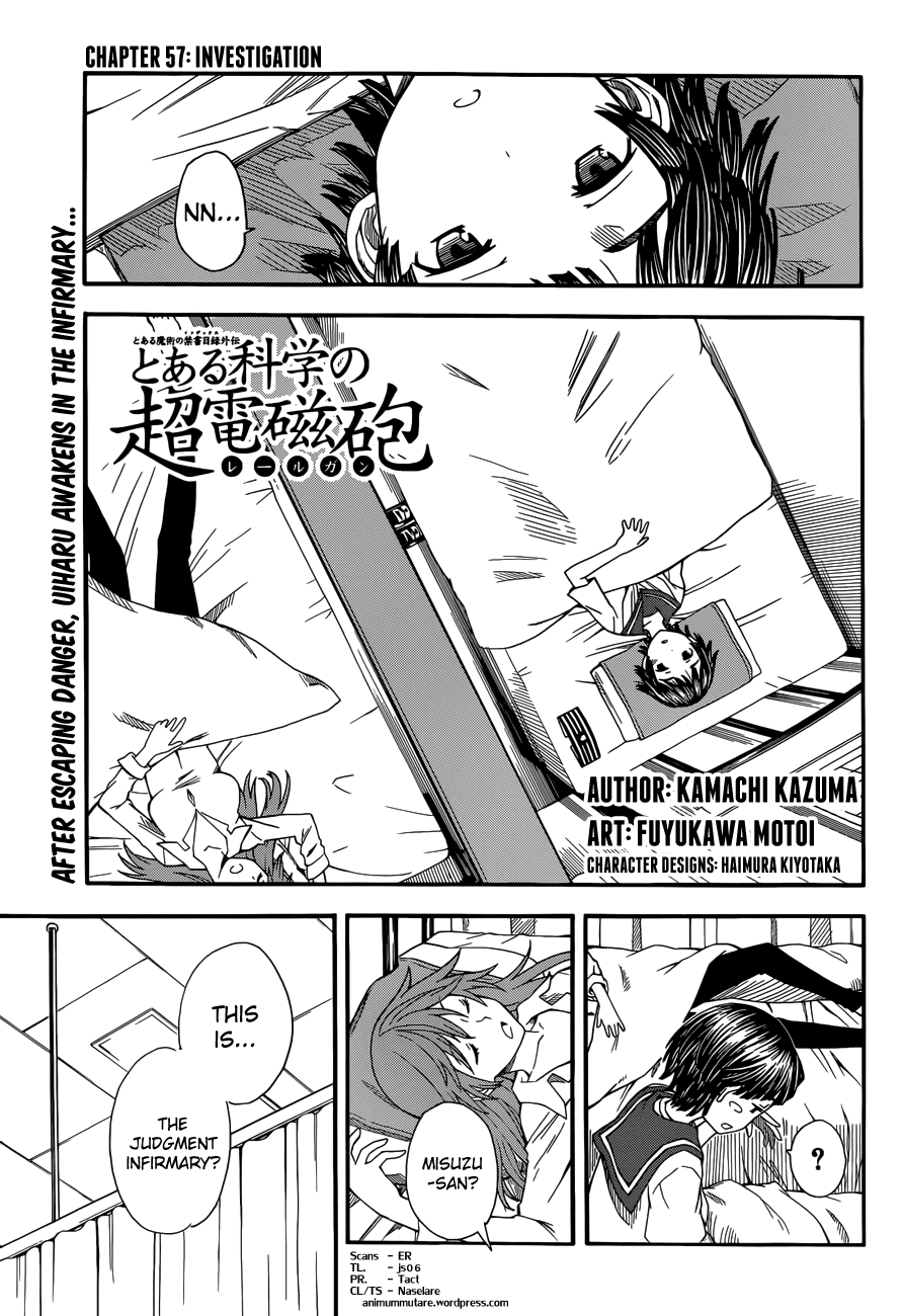 To Aru Kagaku no Railgun Chapter 57 page 1 - Chapter 57: Investigation