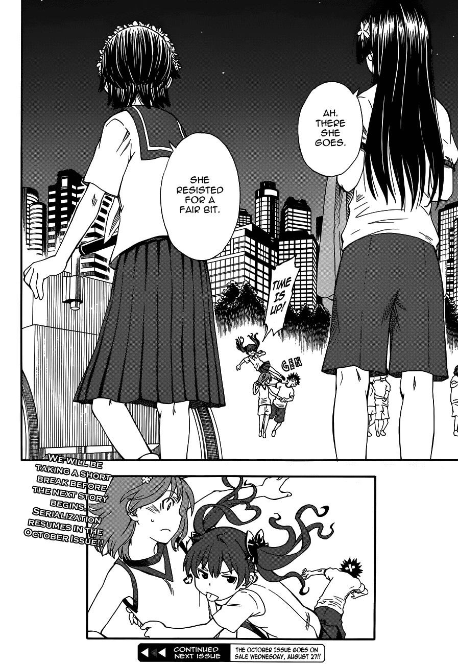 To Aru Kagaku no Railgun Chapter 69.5 page 20 - Chapter 69.5: Festival's End