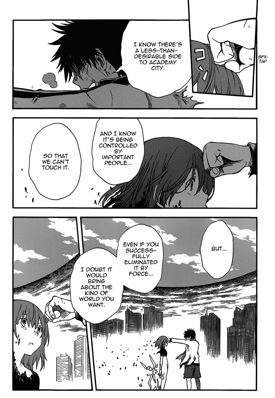 To Aru Kagaku no Railgun Chapter 69 page 21 - Chapter 69: Right Hand