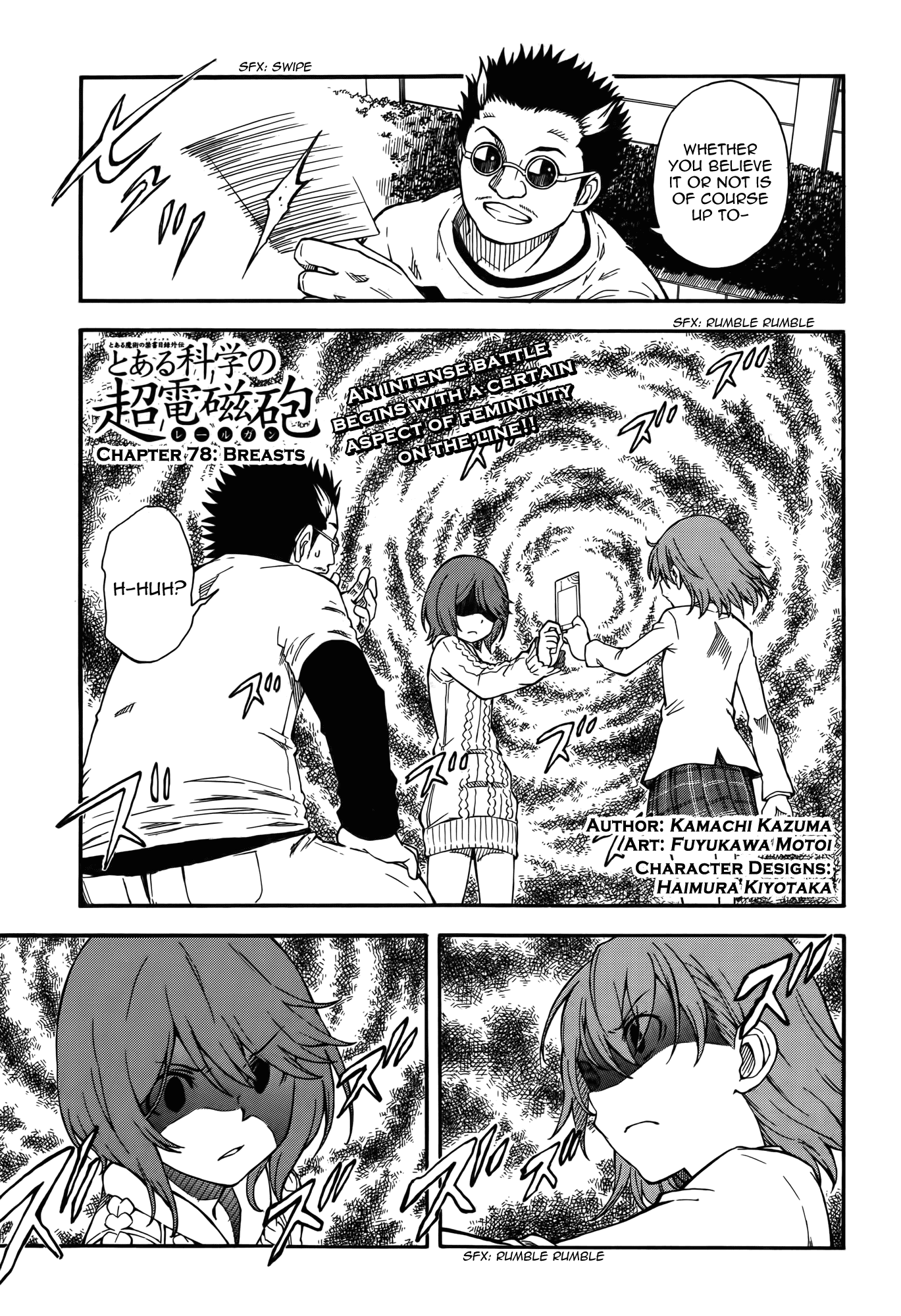 To Aru Kagaku no Railgun Chapter 78 page 1 - Chapter 78: Breasts