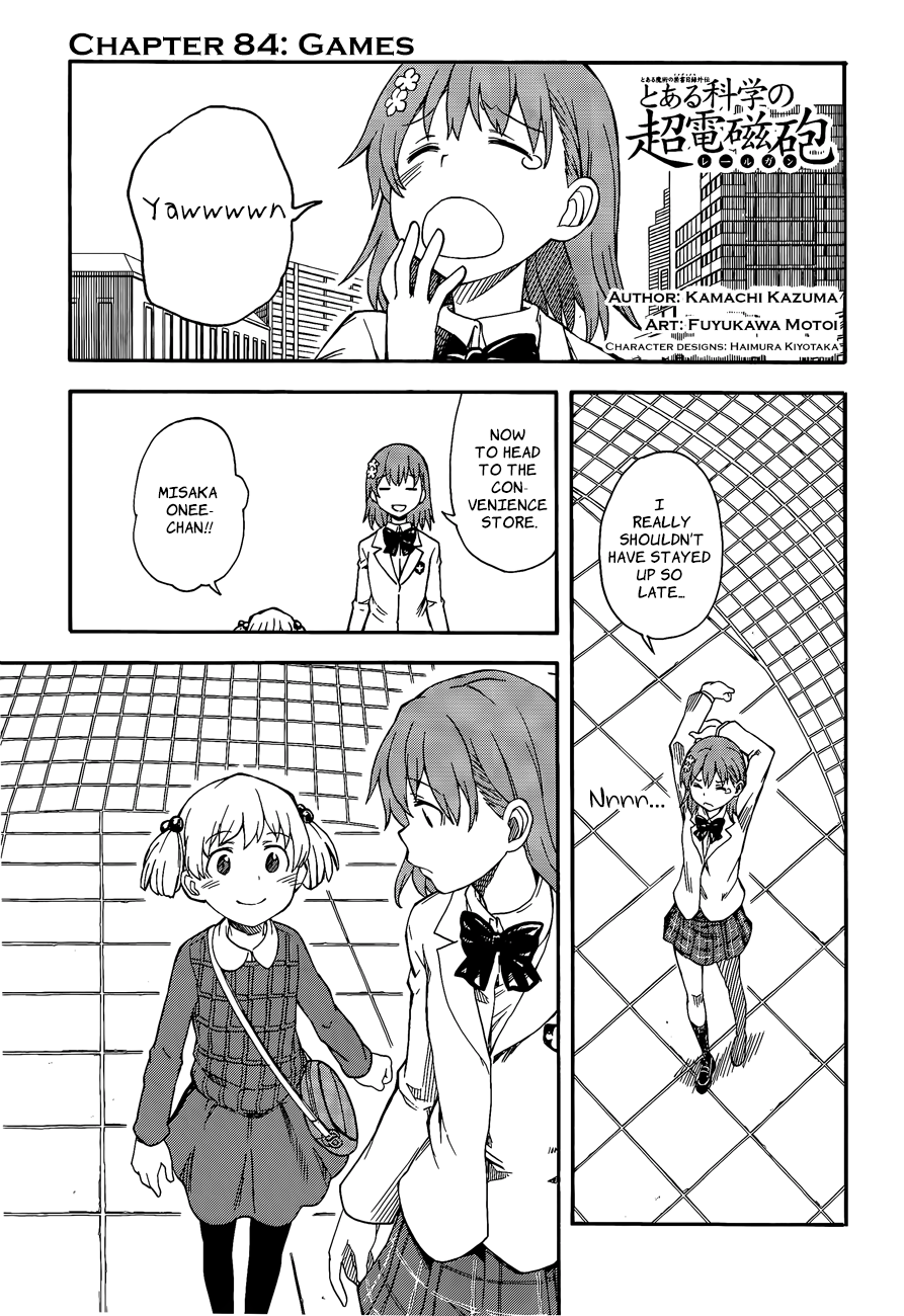 To Aru Kagaku no Railgun Chapter 84 page 1 - Chapter 84: Games