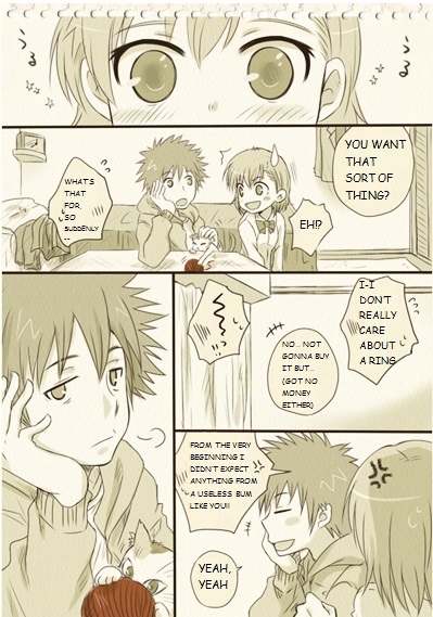 To Aru Majutsu no Index - Kamijou & Mikoto are a little embarrassed Chapter 0 page 2 - Chapter 0