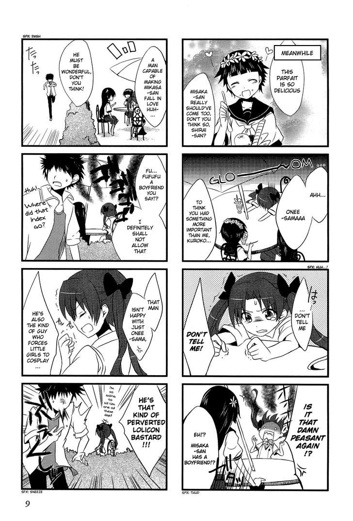 To Aru Majutsu no Index X To Aru Kagaku no Railgun 4Koma Anthology Chapter 1 page 11 - Chapter 1 : In de Railgun