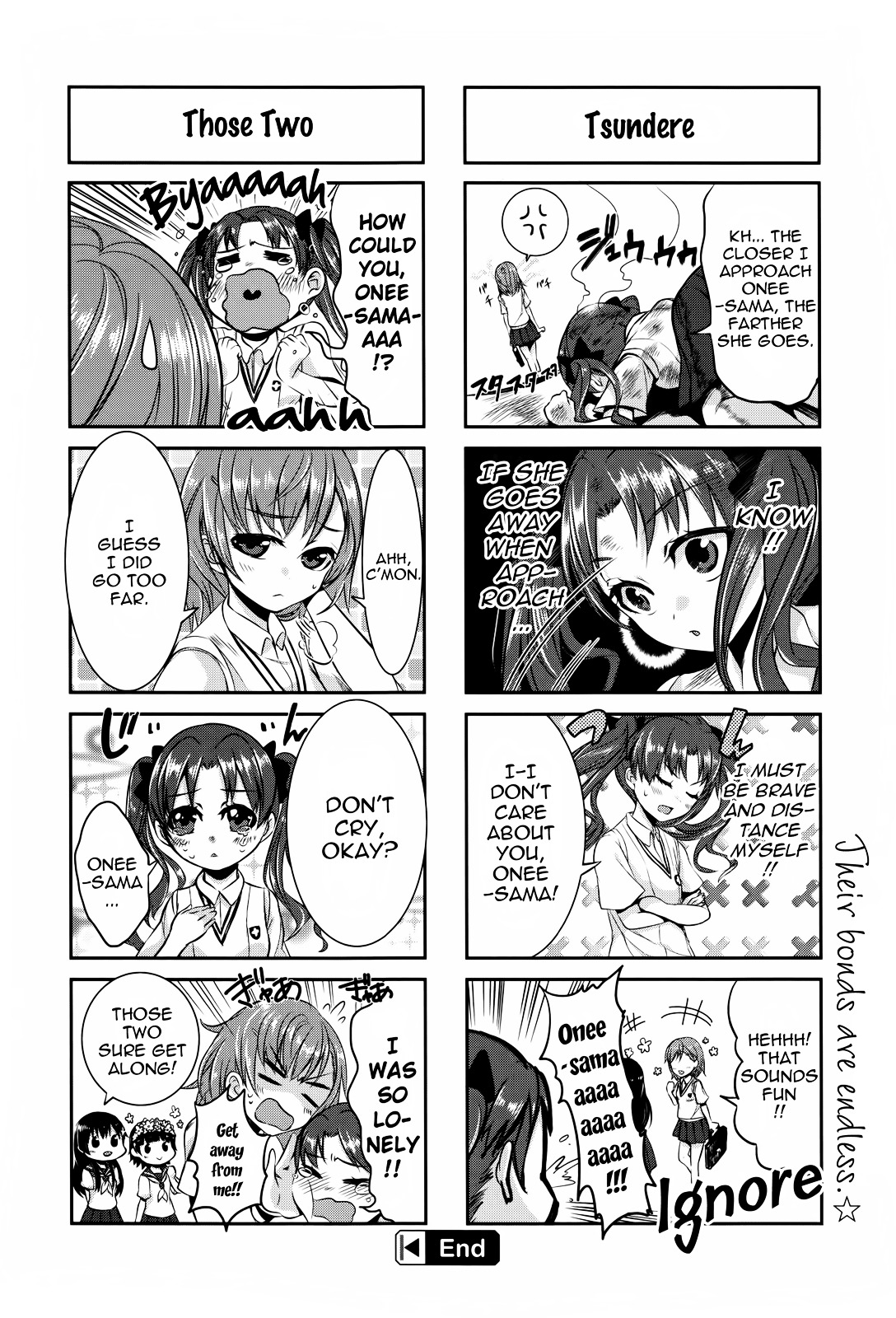 To Aru Majutsu no Index X To Aru Kagaku no Railgun 4Koma Anthology Chapter 10 page 8 - Chapter 10 : A Midsummer Girls Talk