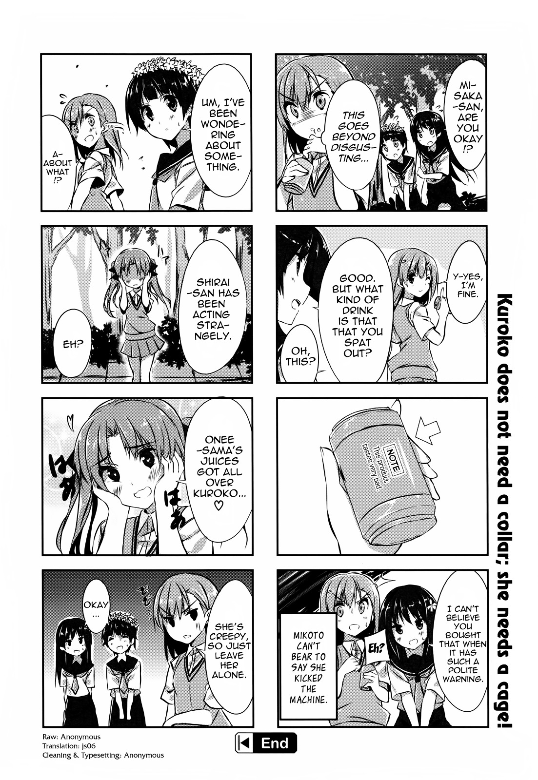 To Aru Majutsu no Index X To Aru Kagaku no Railgun 4Koma Anthology Chapter 13 page 8 - Chapter 13 : Colorful Days