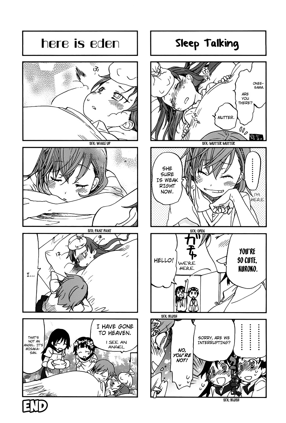 To Aru Majutsu no Index X To Aru Kagaku no Railgun 4Koma Anthology Chapter 15 page 10 - Chapter 15 : The One-Way Ticket of Next-Door Eden