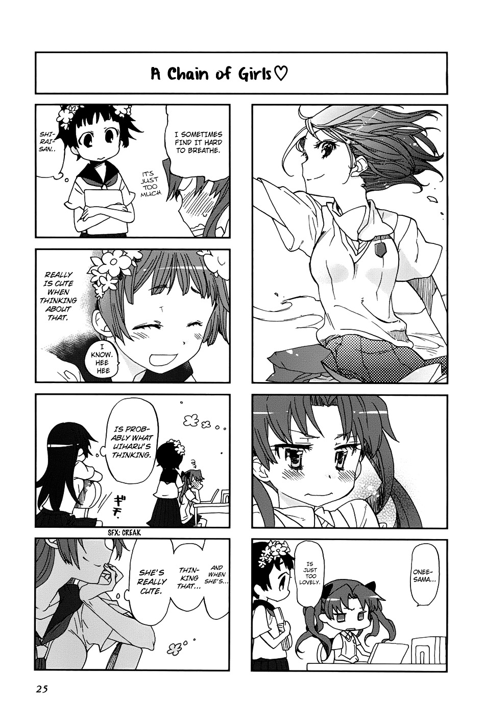 To Aru Majutsu no Index X To Aru Kagaku no Railgun 4Koma Anthology Chapter 15 page 8 - Chapter 15 : The One-Way Ticket of Next-Door Eden