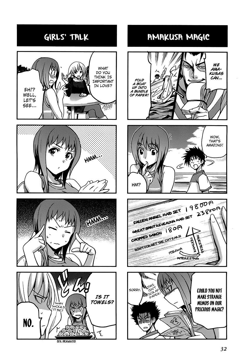 To Aru Majutsu no Index X To Aru Kagaku no Railgun 4Koma Anthology Chapter 16 page 7 - Chapter 16 : The Tight Amakusa Reverse Cross Hold
