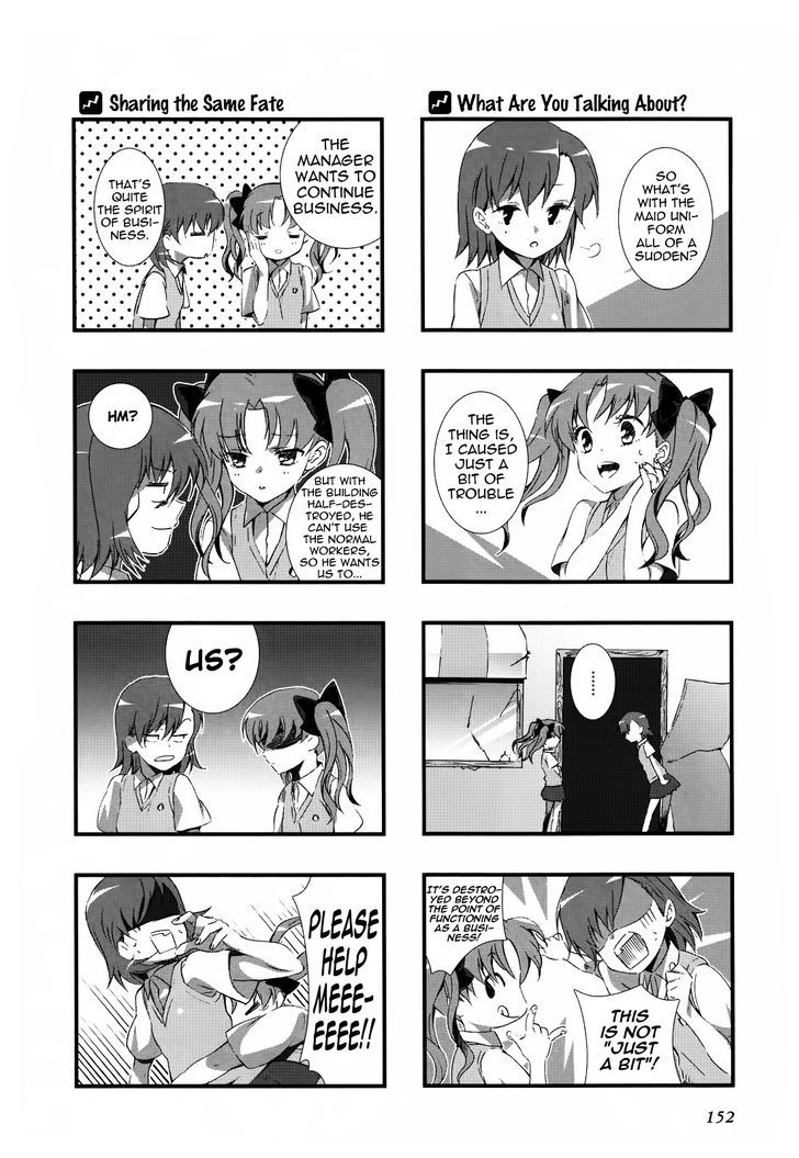 To Aru Majutsu no Index X To Aru Kagaku no Railgun 4Koma Anthology Chapter 17 page 2 - Chapter 17 : A Certain Temp. Maid Cafe