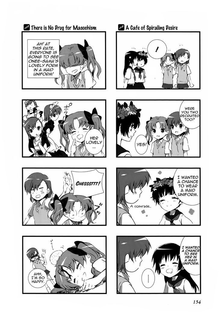 To Aru Majutsu no Index X To Aru Kagaku no Railgun 4Koma Anthology Chapter 17 page 4 - Chapter 17 : A Certain Temp. Maid Cafe