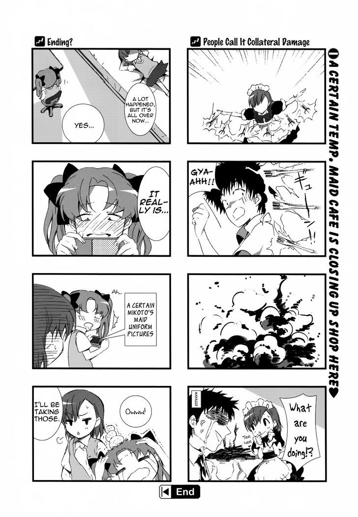 To Aru Majutsu no Index X To Aru Kagaku no Railgun 4Koma Anthology Chapter 17 page 8 - Chapter 17 : A Certain Temp. Maid Cafe