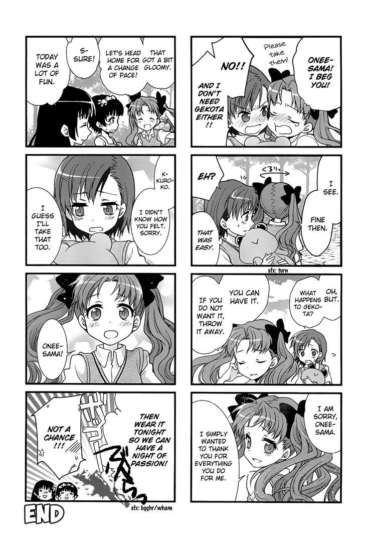 To Aru Majutsu no Index X To Aru Kagaku no Railgun 4Koma Anthology Chapter 2 page 10 - Chapter 2 : I Love You, I Love You, I Love You