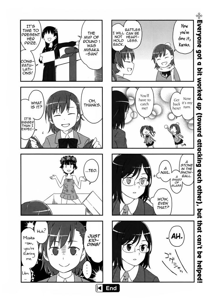 To Aru Majutsu no Index X To Aru Kagaku no Railgun 4Koma Anthology Chapter 20 page 8 - Chapter 20 : Snow Halation!!!