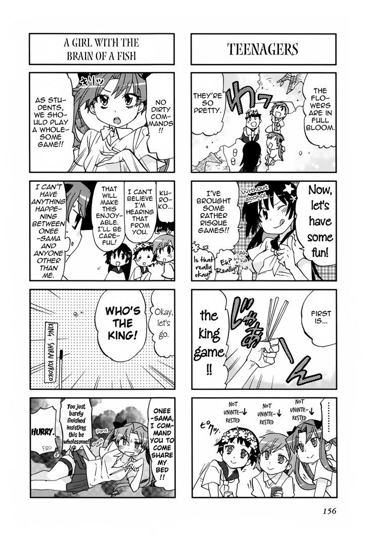 To Aru Majutsu no Index X To Aru Kagaku no Railgun 4Koma Anthology Chapter 22 page 4 - Chapter 22 : The Common Lady's Blue Spring