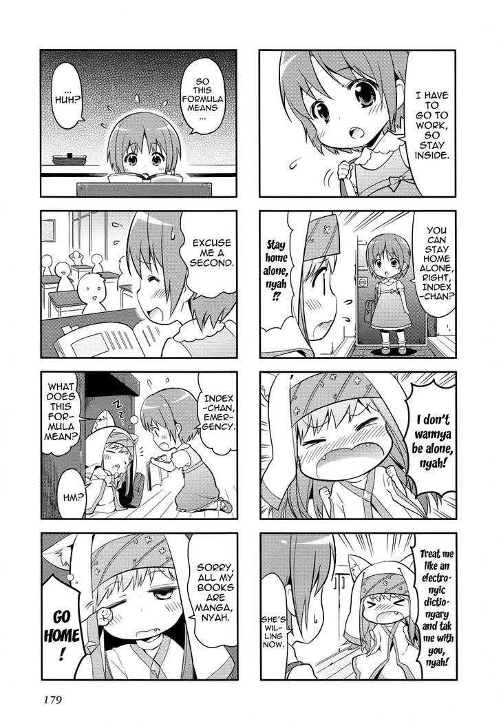 To Aru Majutsu no Index X To Aru Kagaku no Railgun 4Koma Anthology Chapter 25 page 3 - Chapter 25 : A Certain Cat-Eared Index-Nyan