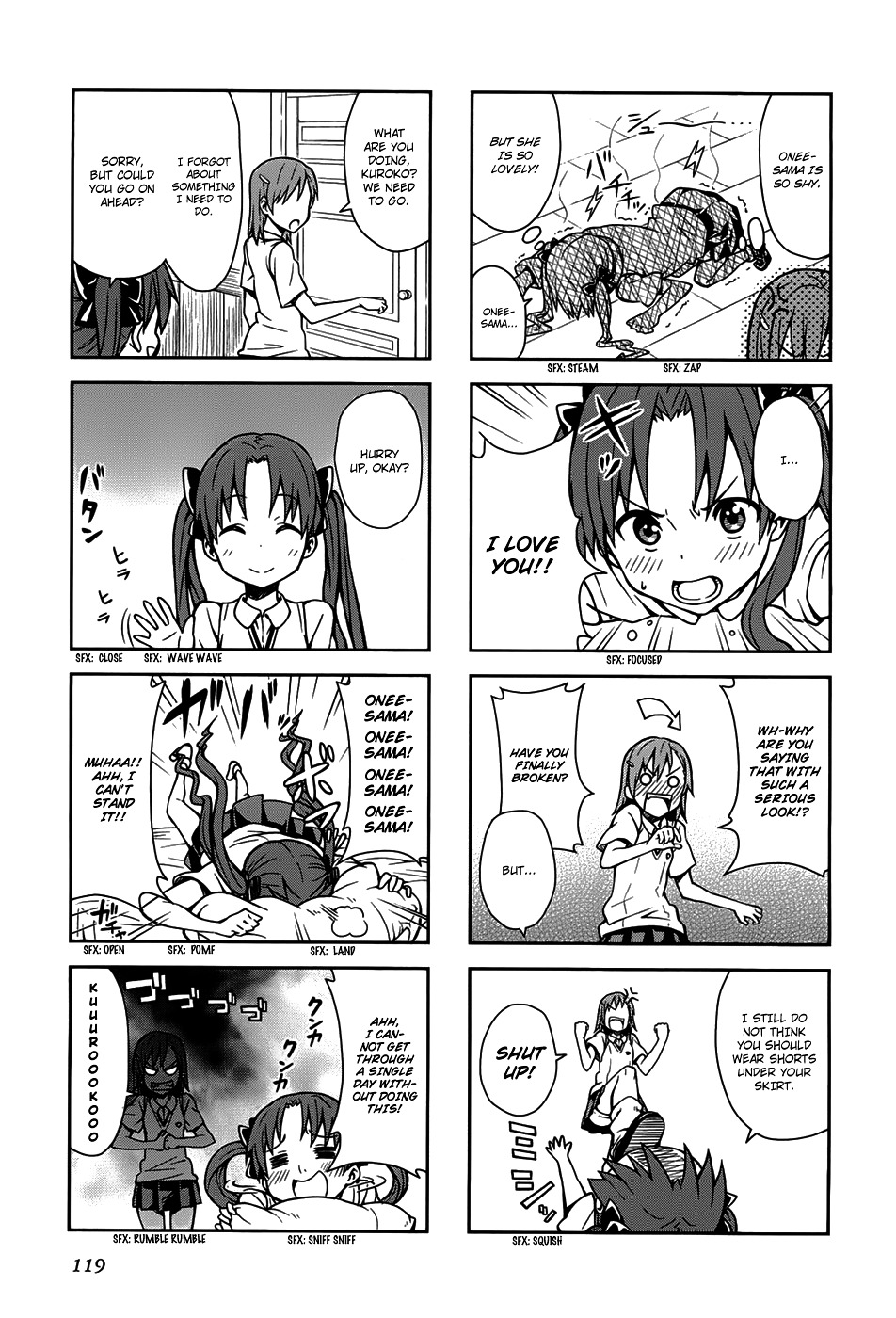 To Aru Majutsu no Index X To Aru Kagaku no Railgun 4Koma Anthology Chapter 26 page 6 - Chapter 26 : The Electric Princess and Her Delightful Friends