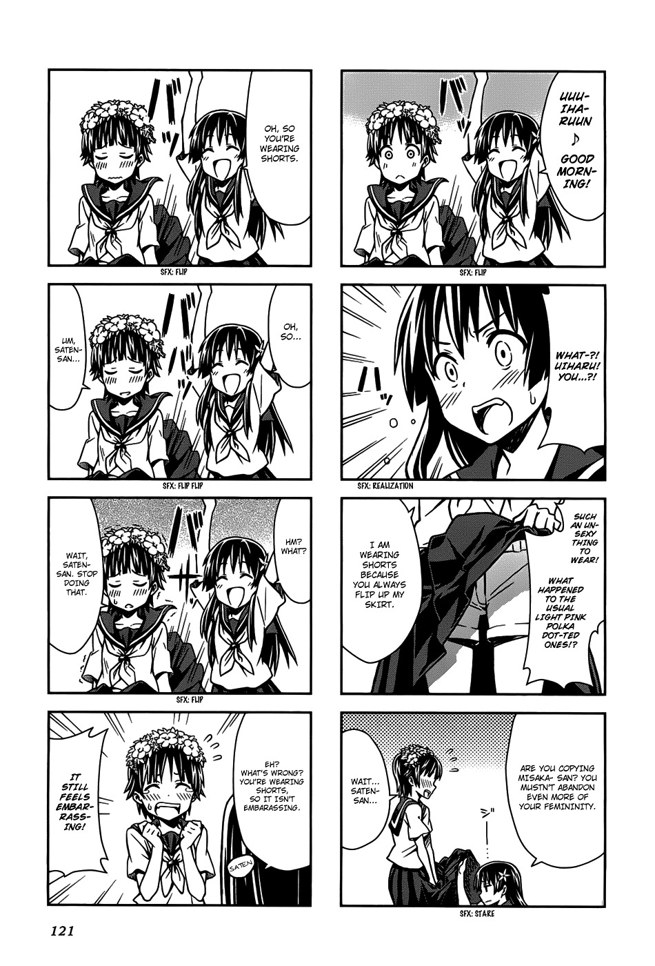 To Aru Majutsu no Index X To Aru Kagaku no Railgun 4Koma Anthology Chapter 26 page 8 - Chapter 26 : The Electric Princess and Her Delightful Friends