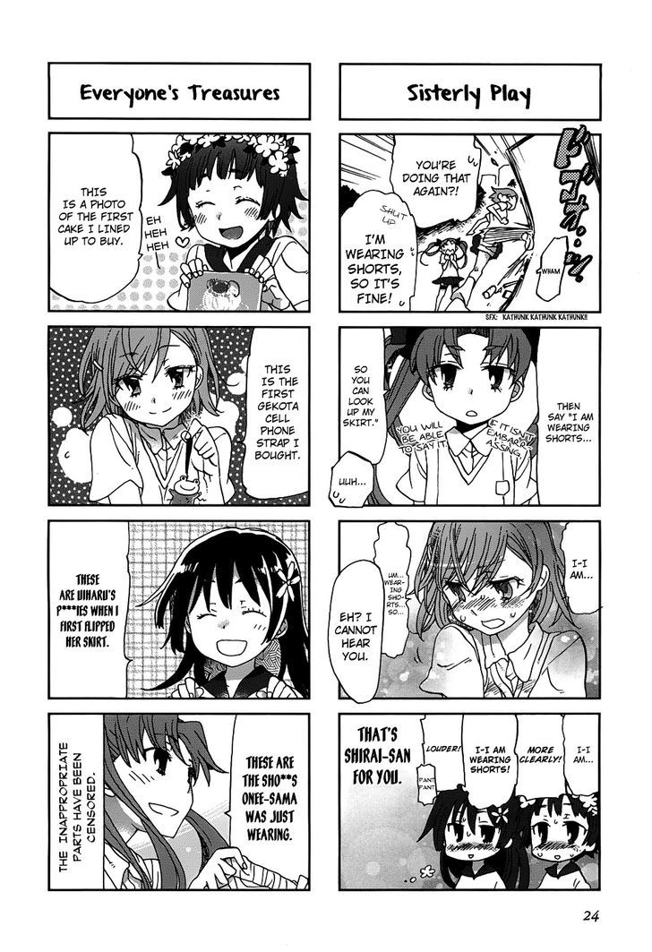 To Aru Majutsu no Index X To Aru Kagaku no Railgun 4Koma Anthology Chapter 3 page 7 - Chapter 3 : The One-Way Ticket of Next-Door Eden