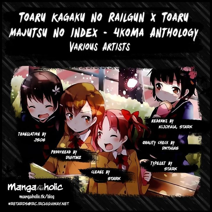 To Aru Majutsu no Index X To Aru Kagaku no Railgun 4Koma Anthology Chapter 4 page 2 - Chapter 4 : The Tight Amakusa Reverse Cross Hold