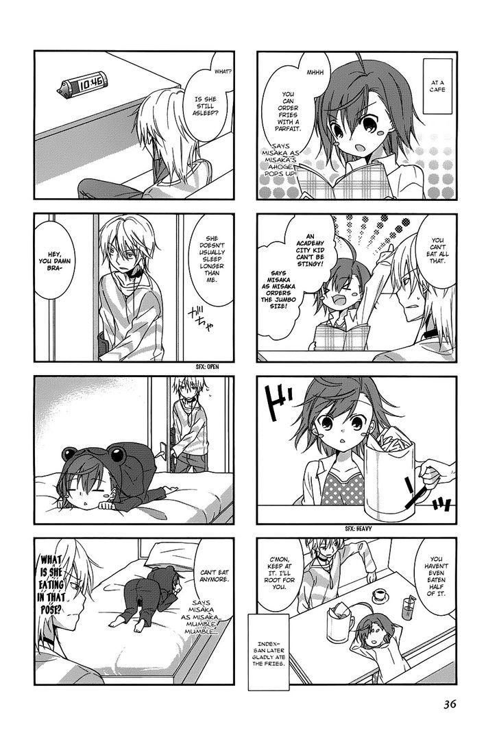 To Aru Majutsu no Index X To Aru Kagaku no Railgun 4Koma Anthology Chapter 5 page 5 - Chapter 5 : With Last Order and Me