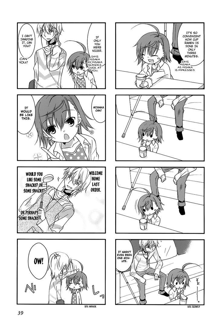 To Aru Majutsu no Index X To Aru Kagaku no Railgun 4Koma Anthology Chapter 5 page 8 - Chapter 5 : With Last Order and Me