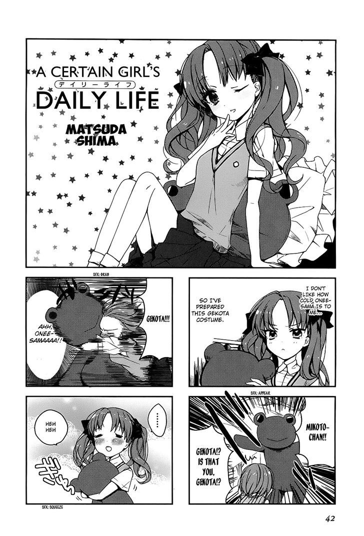 To Aru Majutsu no Index X To Aru Kagaku no Railgun 4Koma Anthology Chapter 6 page 3 - Chapter 6 : A Certain Girl's Daily Life