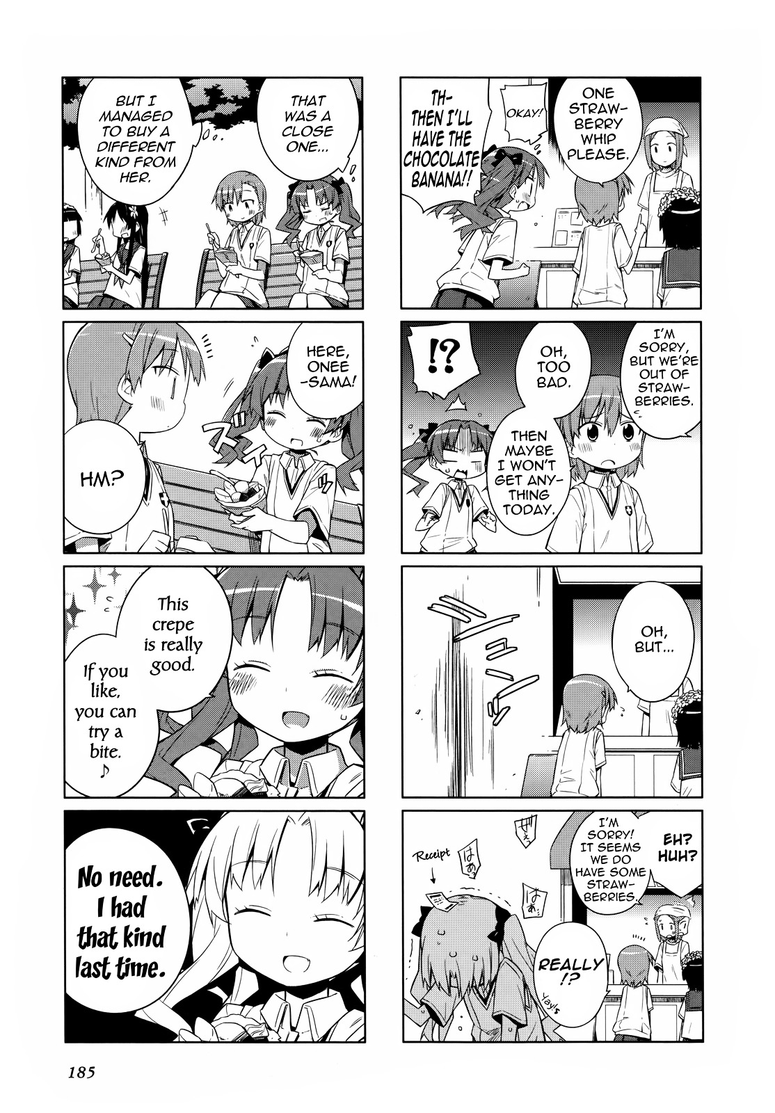 To Aru Majutsu no Index X To Aru Kagaku no Railgun 4Koma Anthology Chapter 8 page 3 - Chapter 8 : Academy City A LA CARTE (Part 2)