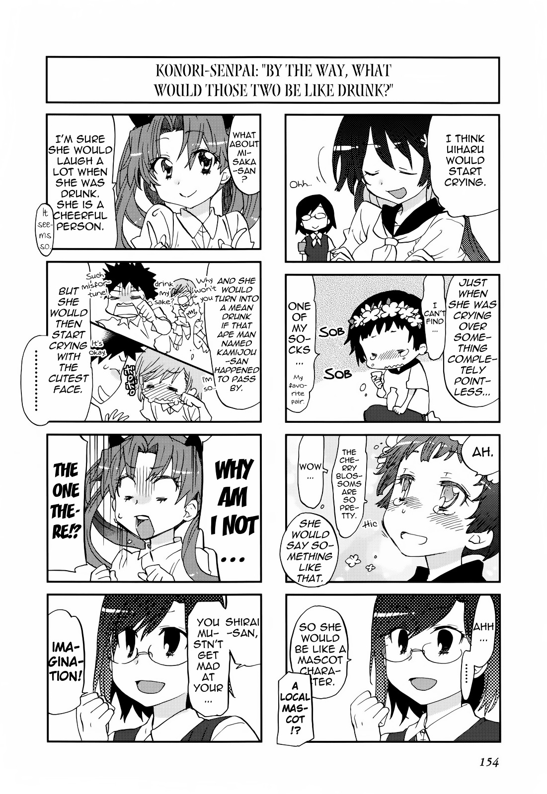 To Aru Majutsu no Index X To Aru Kagaku no Railgun 4Koma Anthology Chapter 9 page 2 - Chapter 9 : The Common Lady's Blue Spring