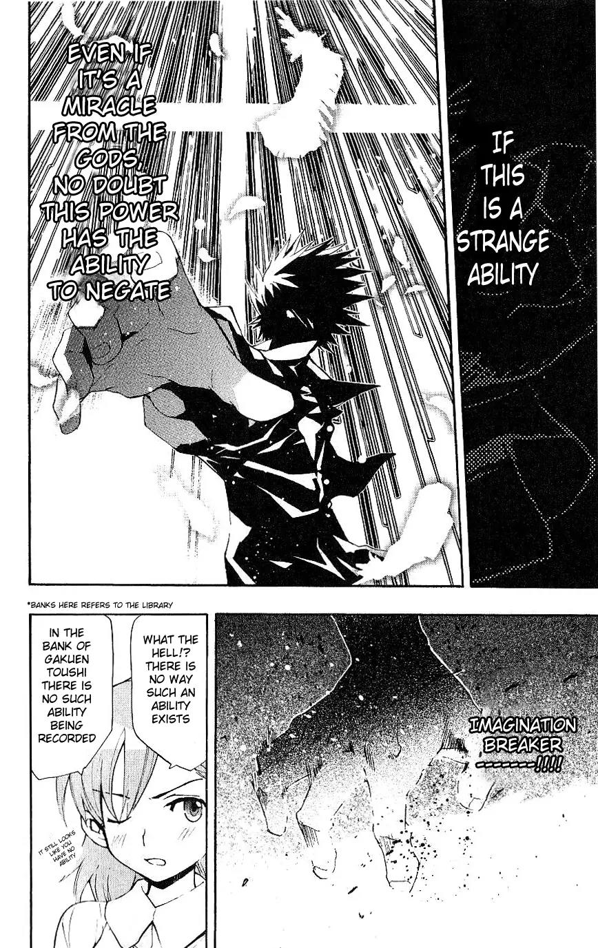 To Aru Majutsu no Kinsho Mokuroku Chapter 1 page 26 - Chapter 1: Imagine Breaker Boy