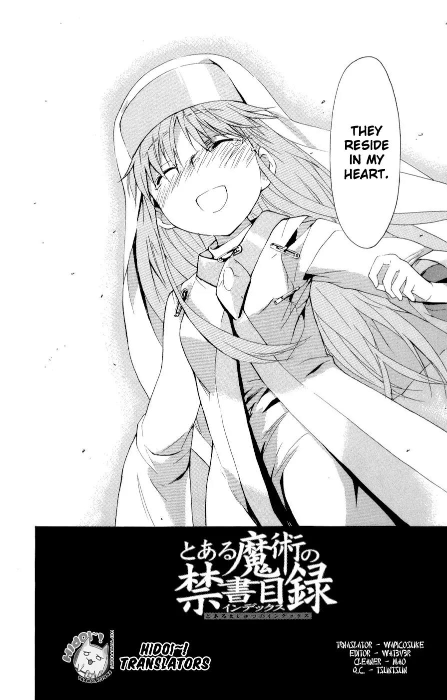 To Aru Majutsu no Kinsho Mokuroku Chapter 10 page 37 - Chapter 10: The End of the Girl of the Index of Prohibited Books