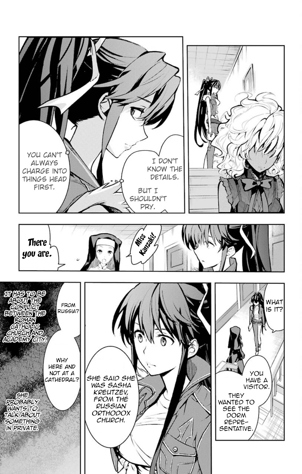 To Aru Majutsu no Kinsho Mokuroku Chapter 119 page 16 - Chapter 119: The Anglican Church's Womens Dorm