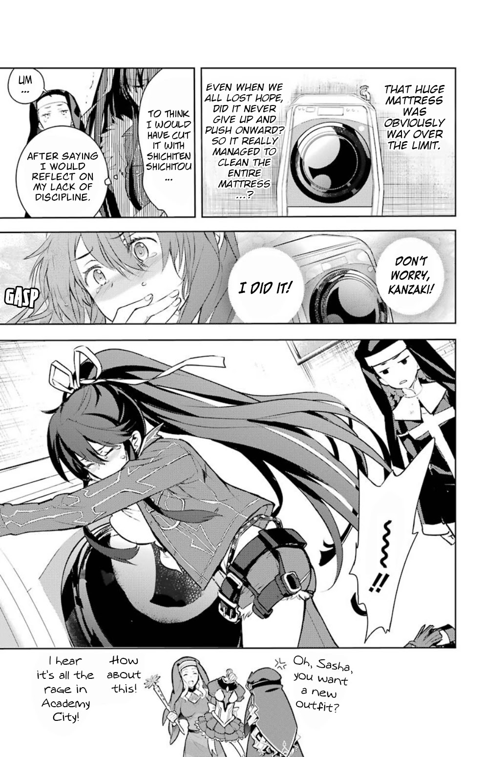 To Aru Majutsu no Kinsho Mokuroku Chapter 119 page 34 - Chapter 119: The Anglican Church's Womens Dorm