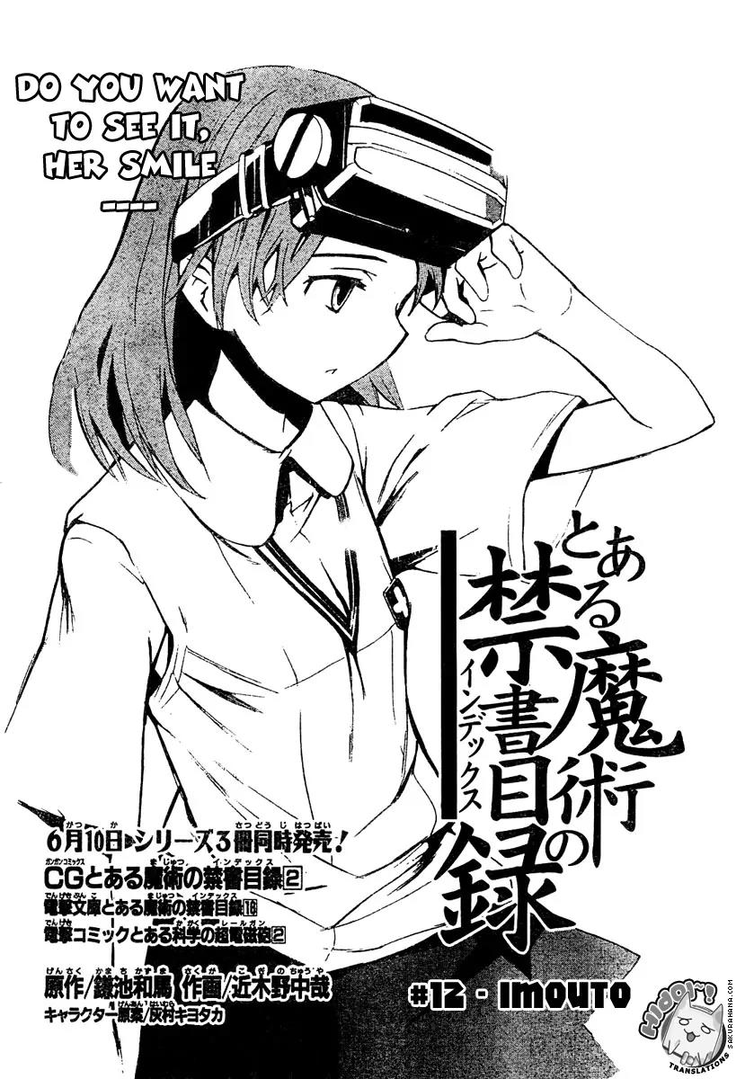 To Aru Majutsu no Kinsho Mokuroku Chapter 12 page 2 - Chapter 12: Imouto