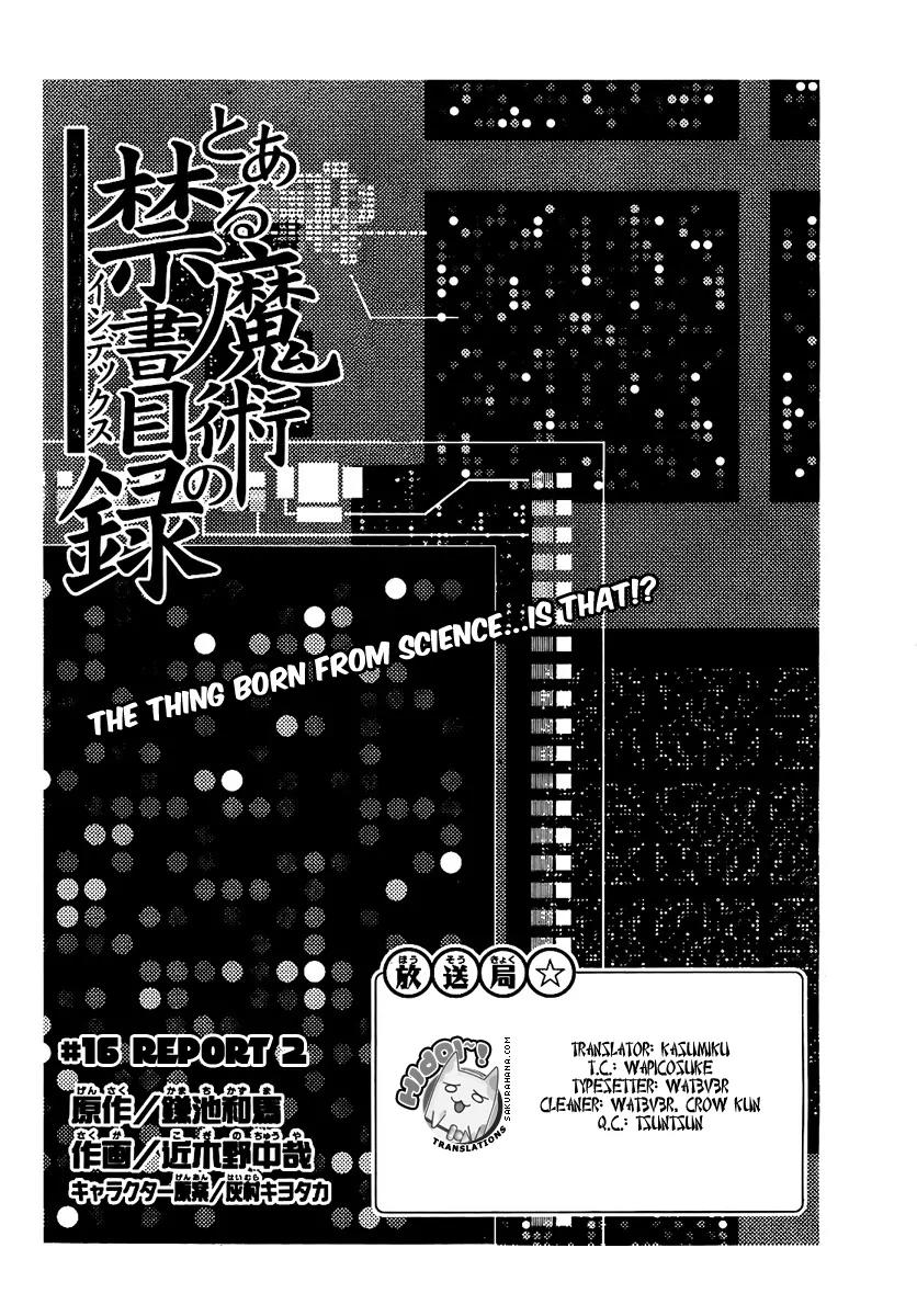 To Aru Majutsu no Kinsho Mokuroku Chapter 16 page 4 - Chapter 16: Report (Part 2)