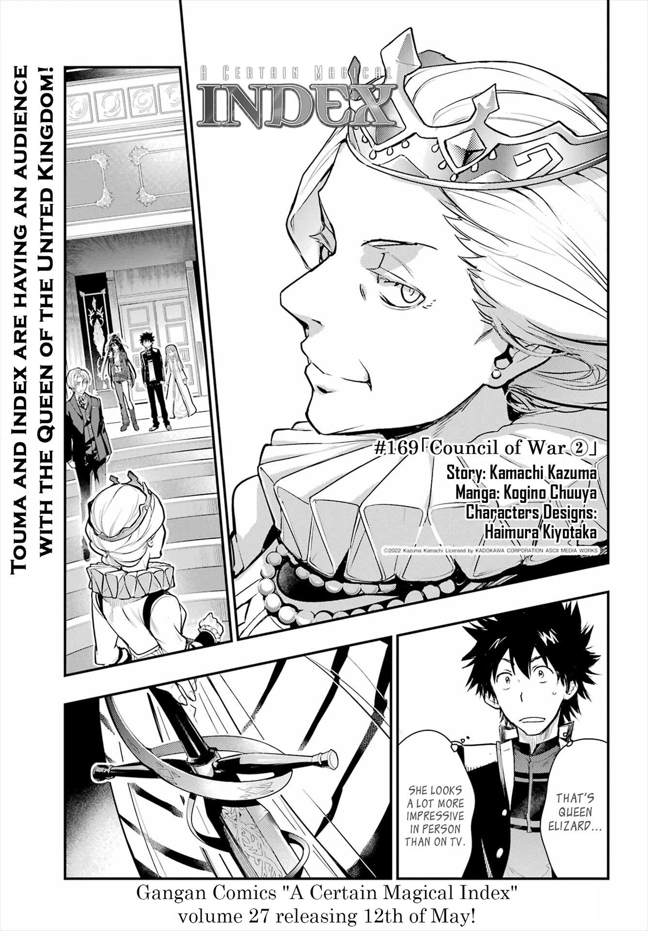 To Aru Majutsu no Kinsho Mokuroku Chapter 169 page 1 - Chapter 169: Council of War ②