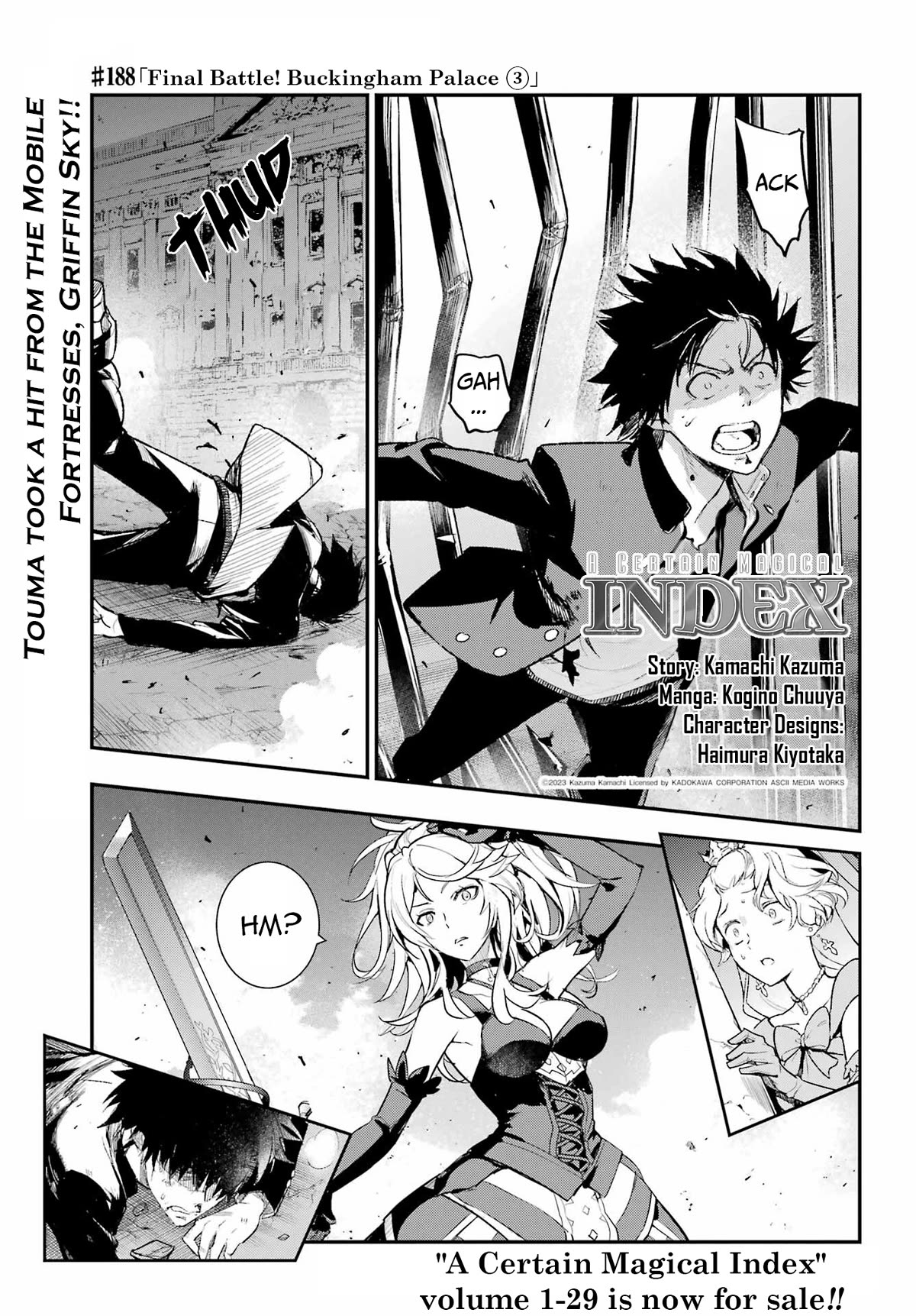 To Aru Majutsu no Kinsho Mokuroku Chapter 188 page 1 - Chapter 188: Final Battle! Buckingham Palace ③