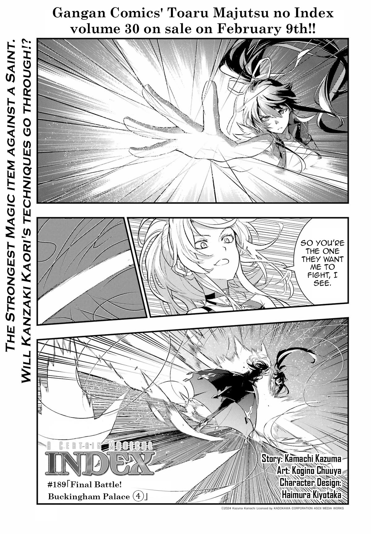 To Aru Majutsu no Kinsho Mokuroku Chapter 189 page 1 - Chapter 189: Final Battle! Buckingham Palace ④