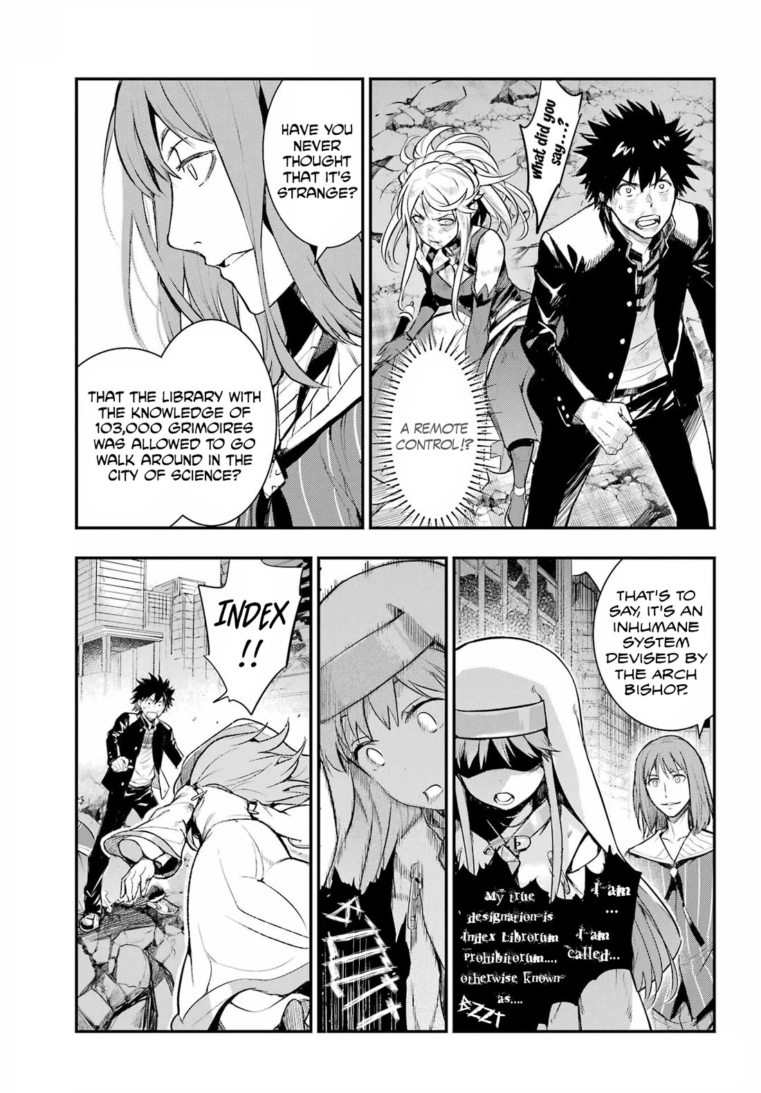 To Aru Majutsu no Kinsho Mokuroku Chapter 196 page 3 - Chapter 196: Index's Remote Control