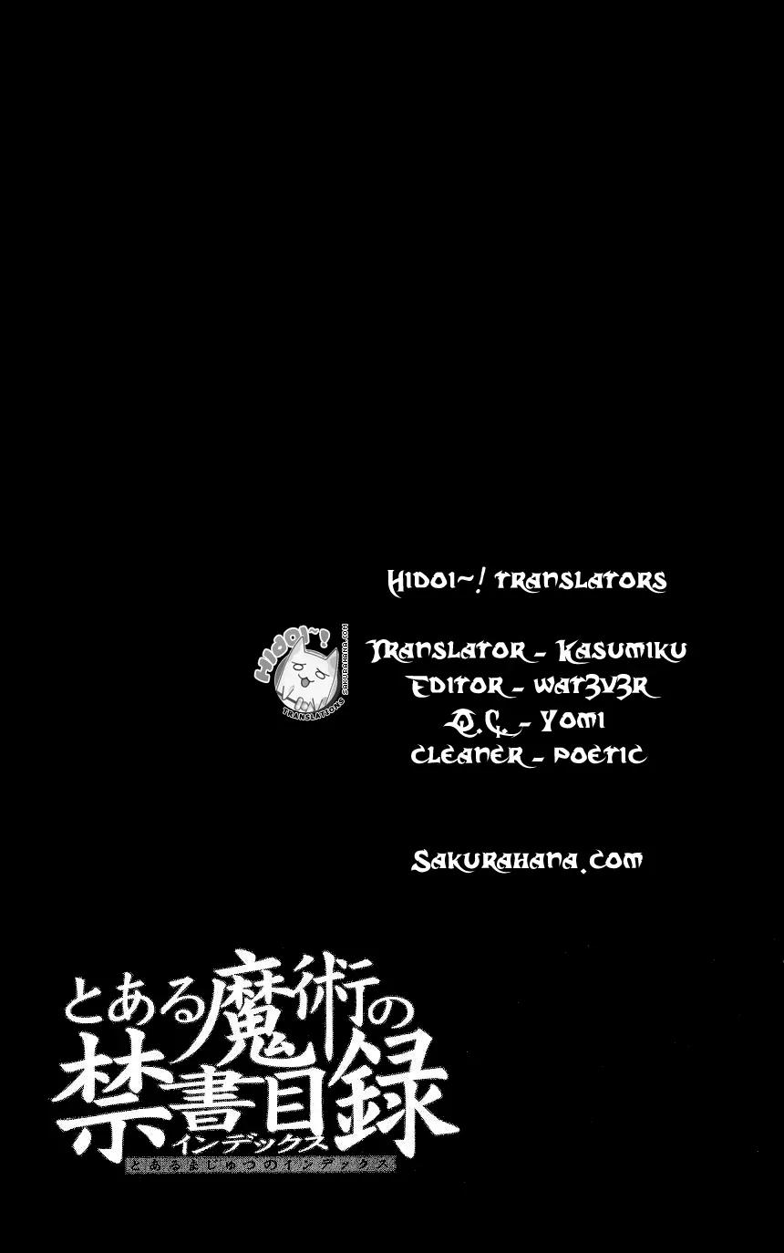 To Aru Majutsu no Kinsho Mokuroku Chapter 2 page 32 - Chapter 2: The Girl Who's Called Index
