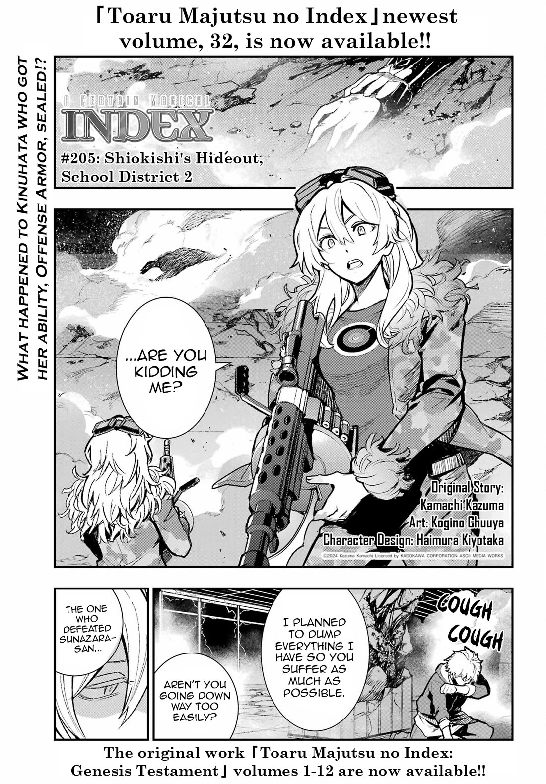 To Aru Majutsu no Kinsho Mokuroku Chapter 205 page 1 - Chapter 205: Shiokishi's Hideout, School District 2