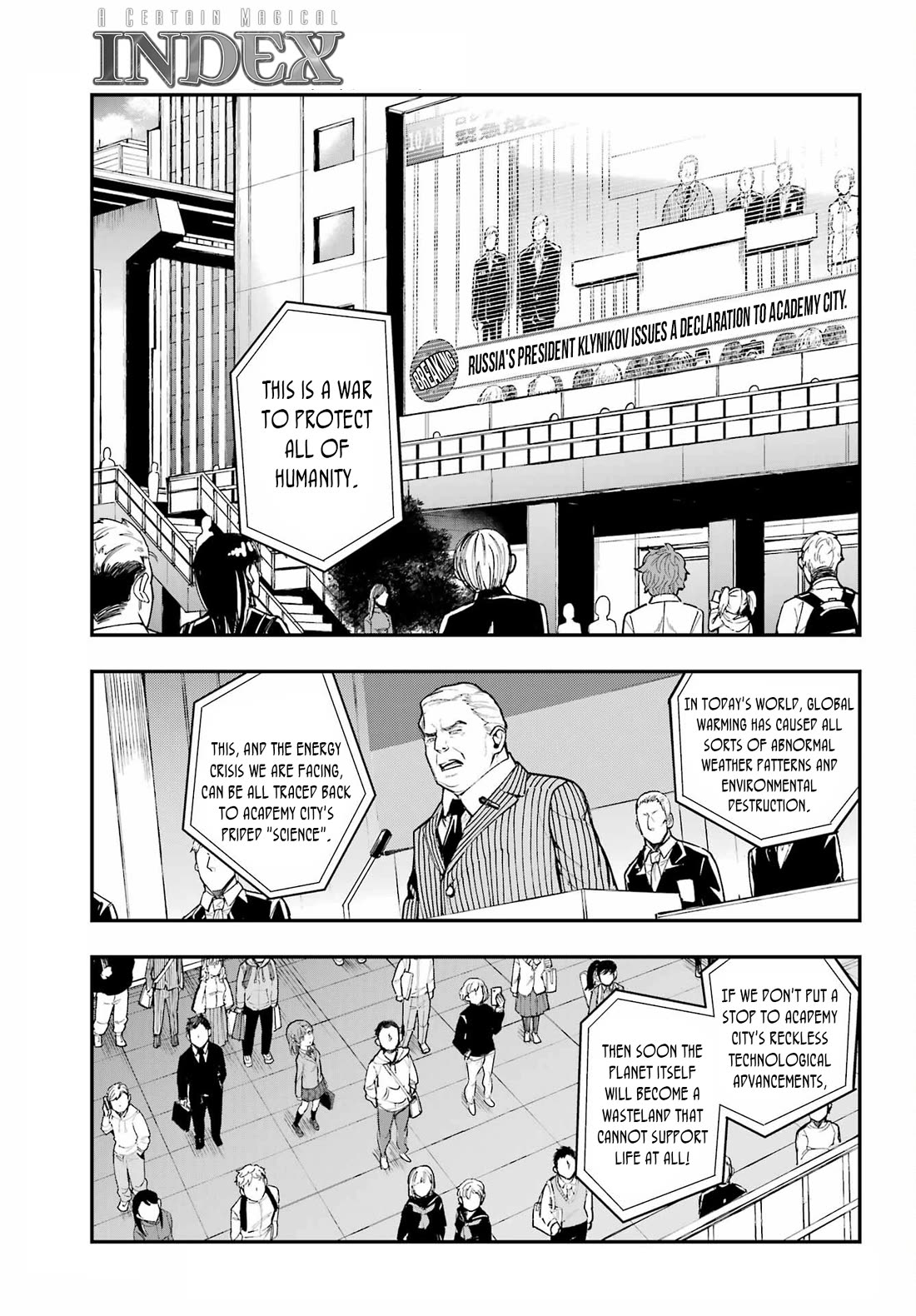 To Aru Majutsu no Kinsho Mokuroku Chapter 212 page 6 - Chapter 212: Declaration of War